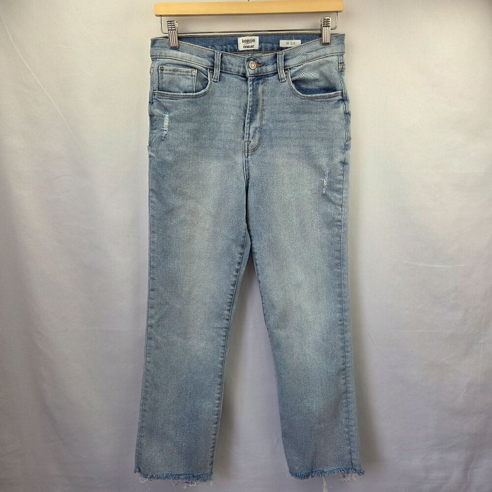 Kensie Vintage Luxe Slim Crop Jeans Light Wash Size 10